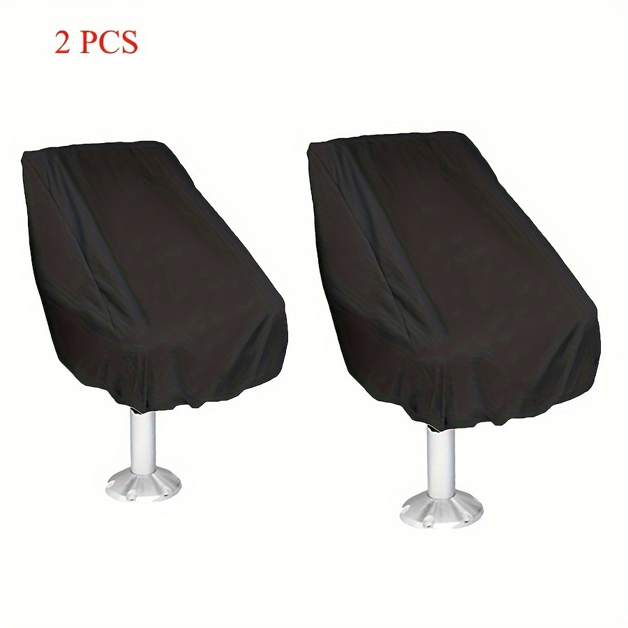 

2pcs Boat Seat Cover Waterproof Marine Seat Cover Dustproof Cover Boat Center Console Covers, 56x61x64cm/22.05x24.02x25.2inch