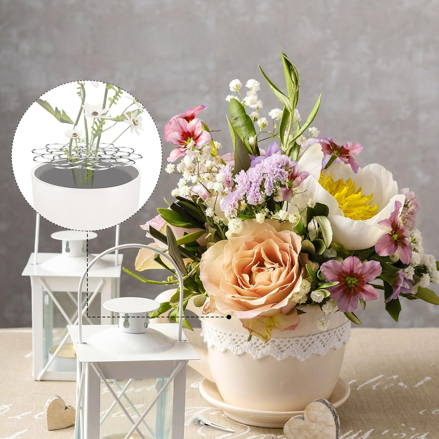 3 Pack Flower Frog Stainless Steel Wire Flower Arranging Tool