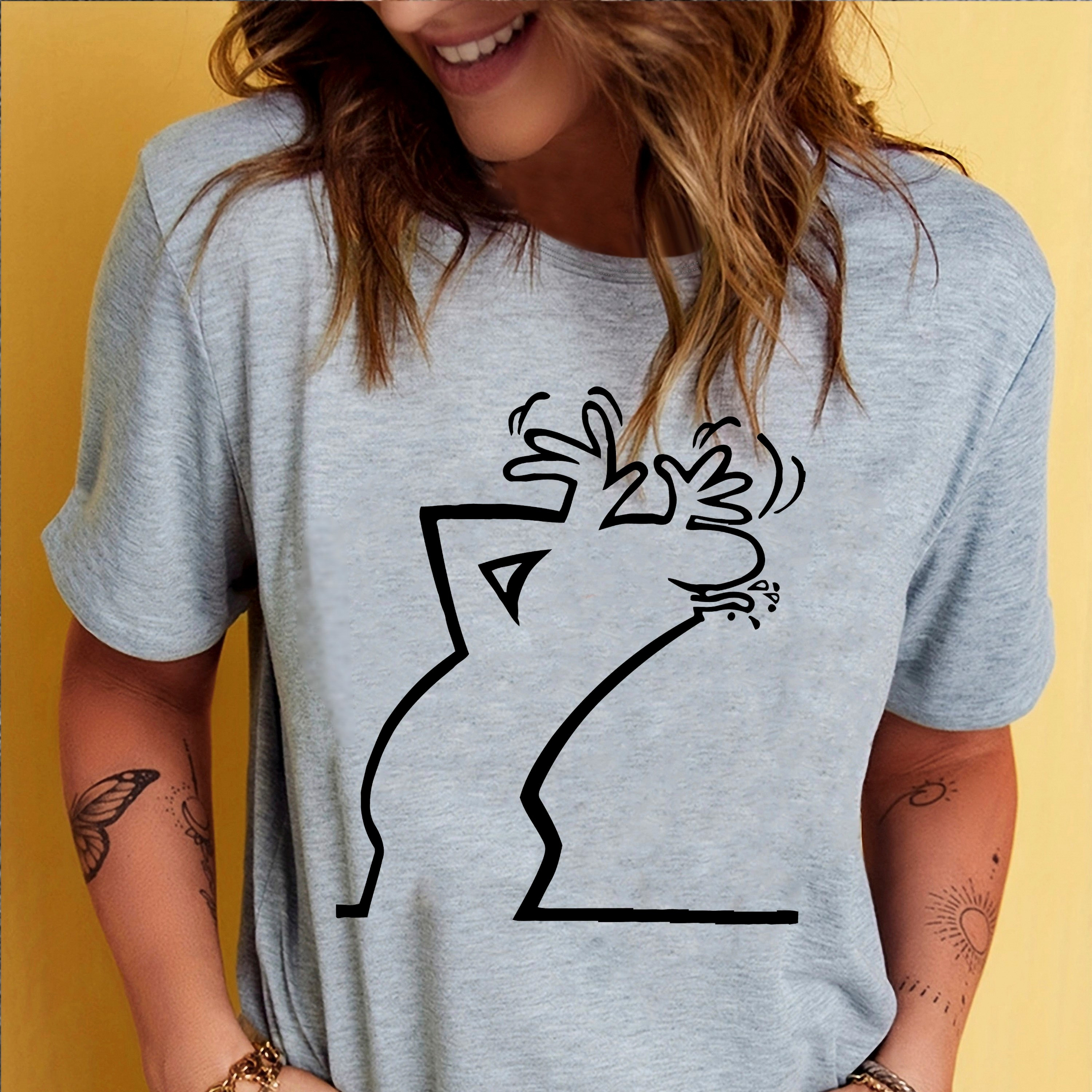 

T-shirt imprimé de dessin animé, haut décontracté à manches courtes et col rond pour l'été et le printemps, vêtements pour femmes