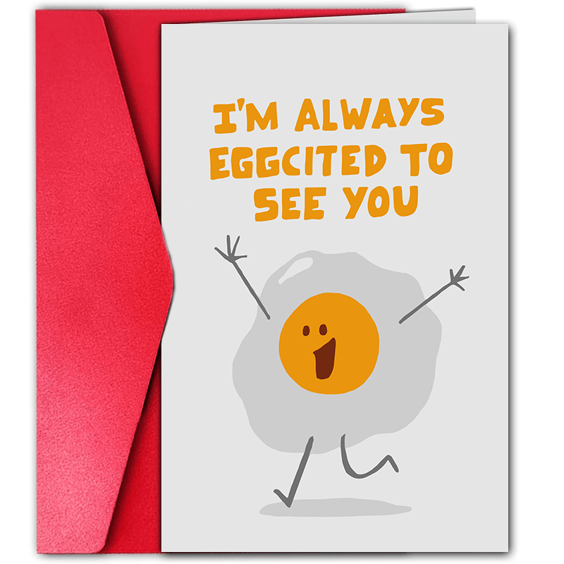 

1pc Greeting Card, Fun And Creative, Give To Family And Friends, Miss You