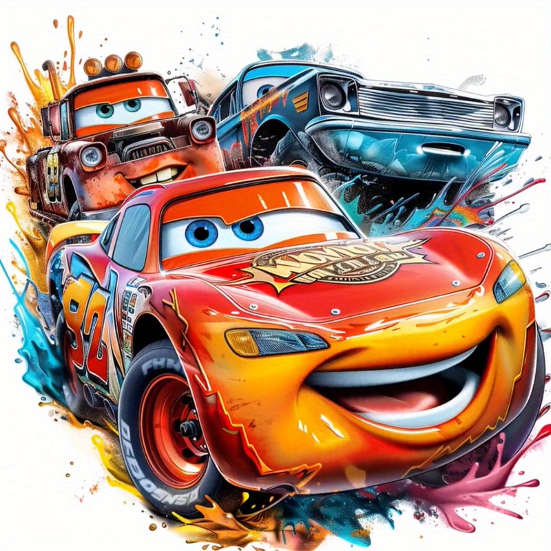 

Disney Has Authorized 5d Diy Round Diamond Full Diamond Cute Cartoon Car Racing Couple Gift Diamond Art Painting Kit Embroidery Mosaic Art Picture Room Home Living Room Decoration Holiday Gift