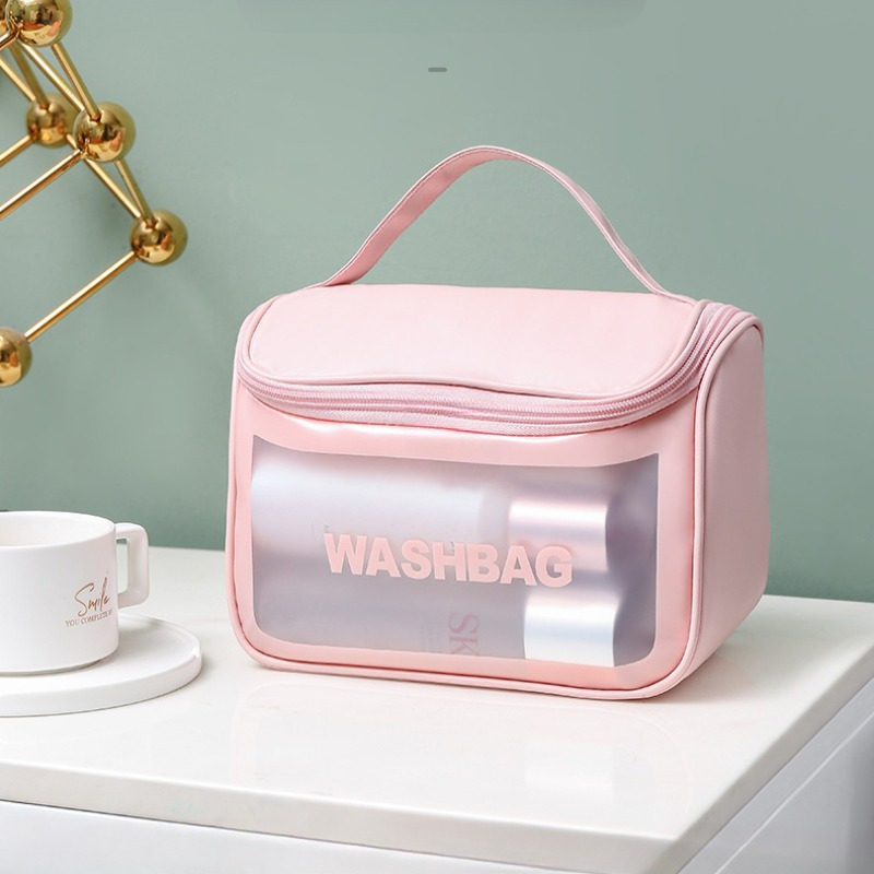 

New Fashion Pvc Toiletry Bag For Women, Durable Portable Storage Bags For Outdoor Picnic, Party, Travelling, Vacation