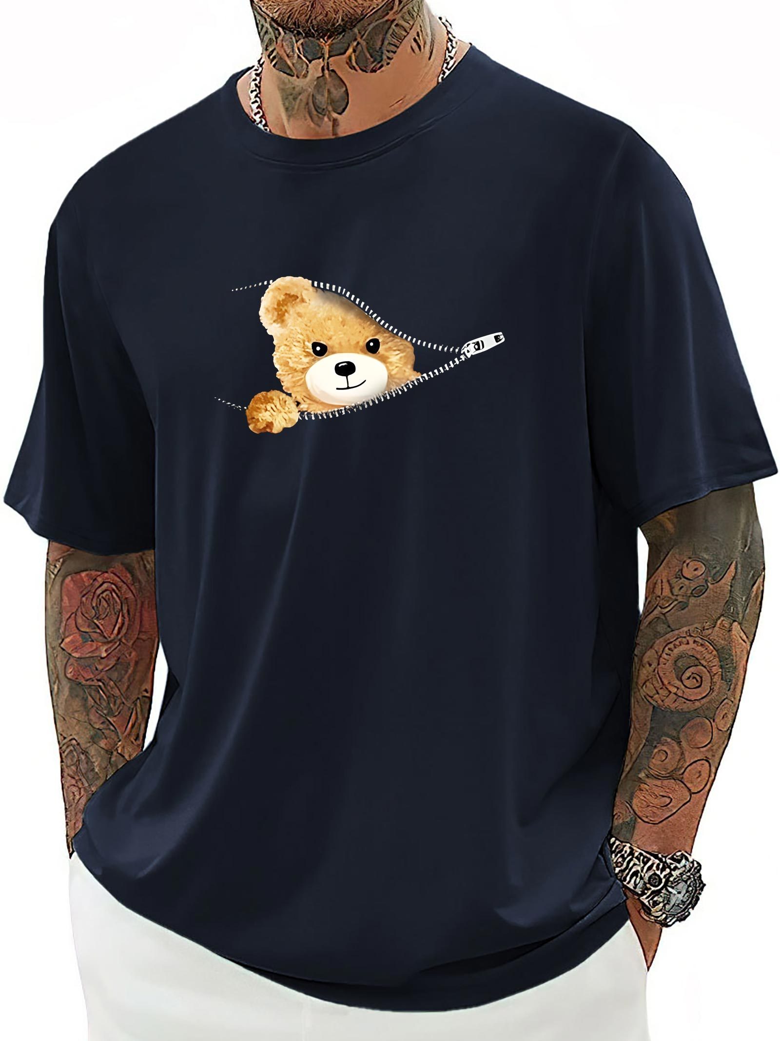 Tシャツ・カットソー CRAYON THREE BEAR ARTWORK SHORT SLEEVE T-SHIRT Designer fashion, Seoul-fully created | W Concept