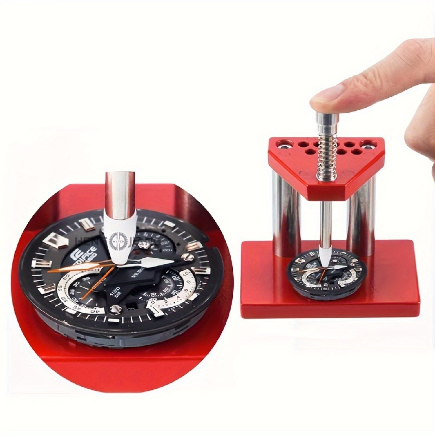 

Top Precision Watch Tools Pointer Plunger, Support For Disassembling And Timing, Easy-to-use Pressure Fitting Set - Perfect Gift For Watch Enthusiasts