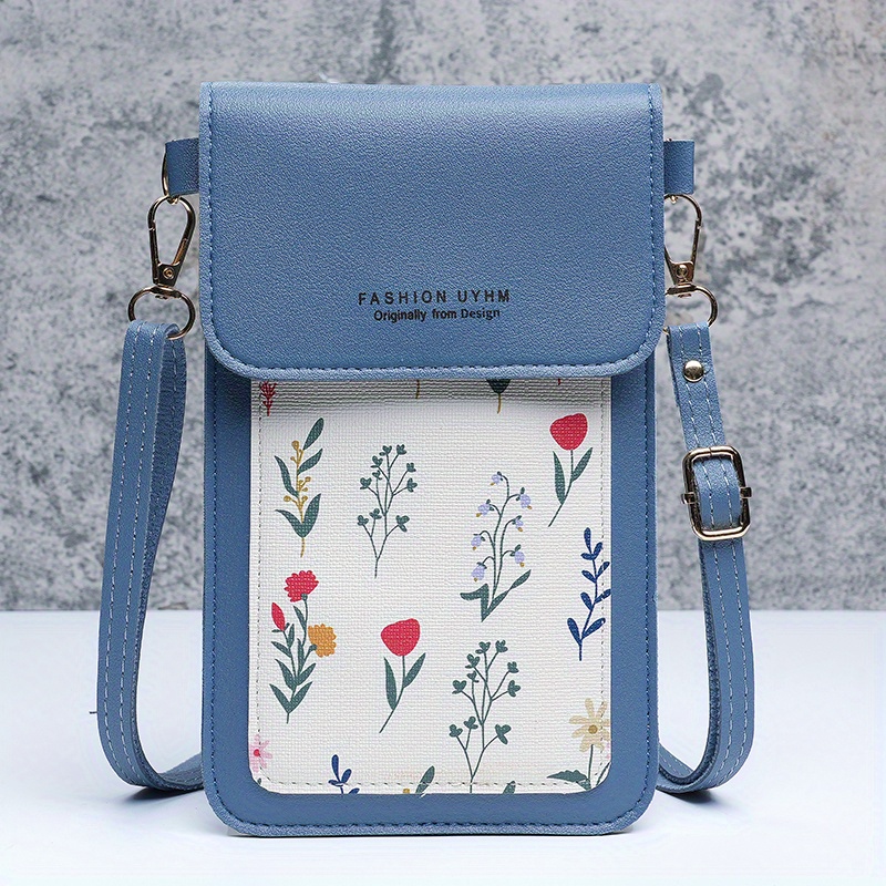 Image of 2024 New Touchscreen Phone Bag For Women, Small Mini Crossbody Shoulder Bag With Print, Charging Port