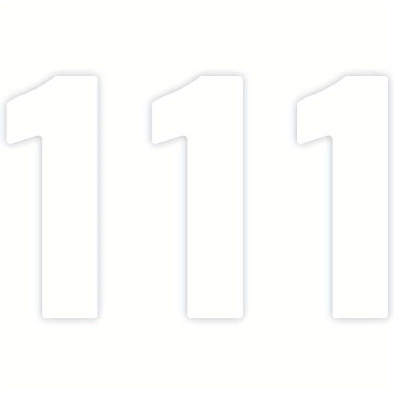 7 Inch (17cm) Reflective Pack Of 3 Bin Sticker Self Adhesive Bin Numbers For Wheelie Bins Large Bin Labels