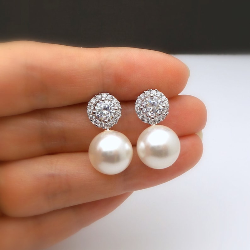 E-shop Luxuriöse geometrische elegante Ohrringe für Damen Hochzeit Verlobungsfeier Schmuck Ergänzungen (Keine Schachtel)