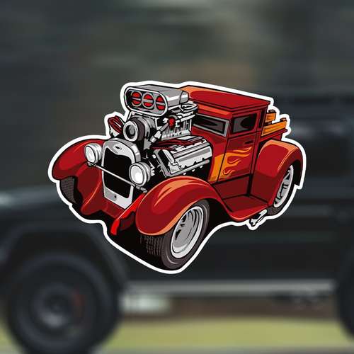 MUSCLE CAR STICKER - Ratfink Style American Made Car Show Rat Fink Road Runner $5.49 MUSCLE CAR STICKER - Ratfink Style American Made Car Show Rat Fink Road Runner $5.49