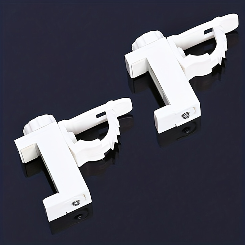 TEMU 2pcs Curtain Rods Bracket Hanger Hooks: The Perfect Wall Organizer !