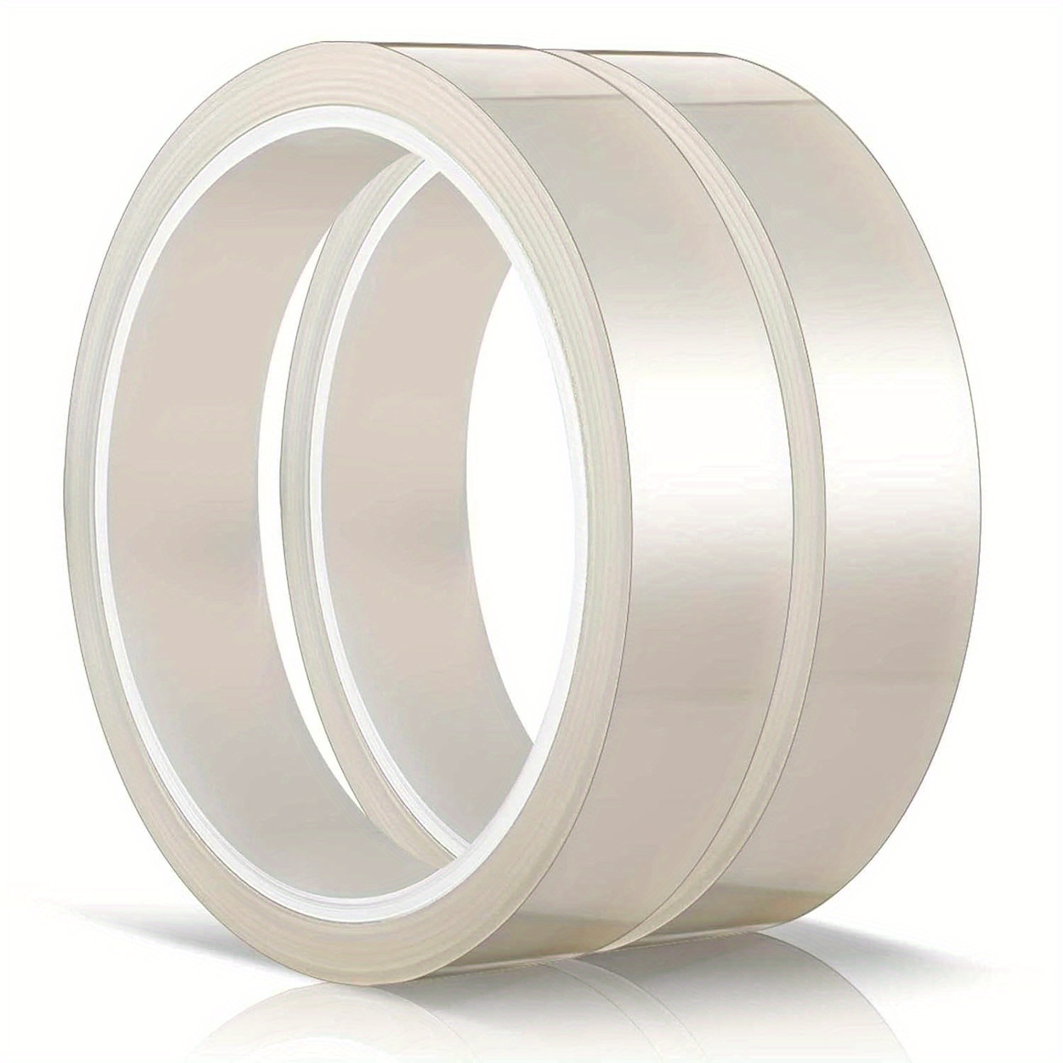 

2 Rolls 20mm Clear Heat Tape: High-temperature Resistant Tape For Sublimation, Electronics, And Heat Transfer Projects