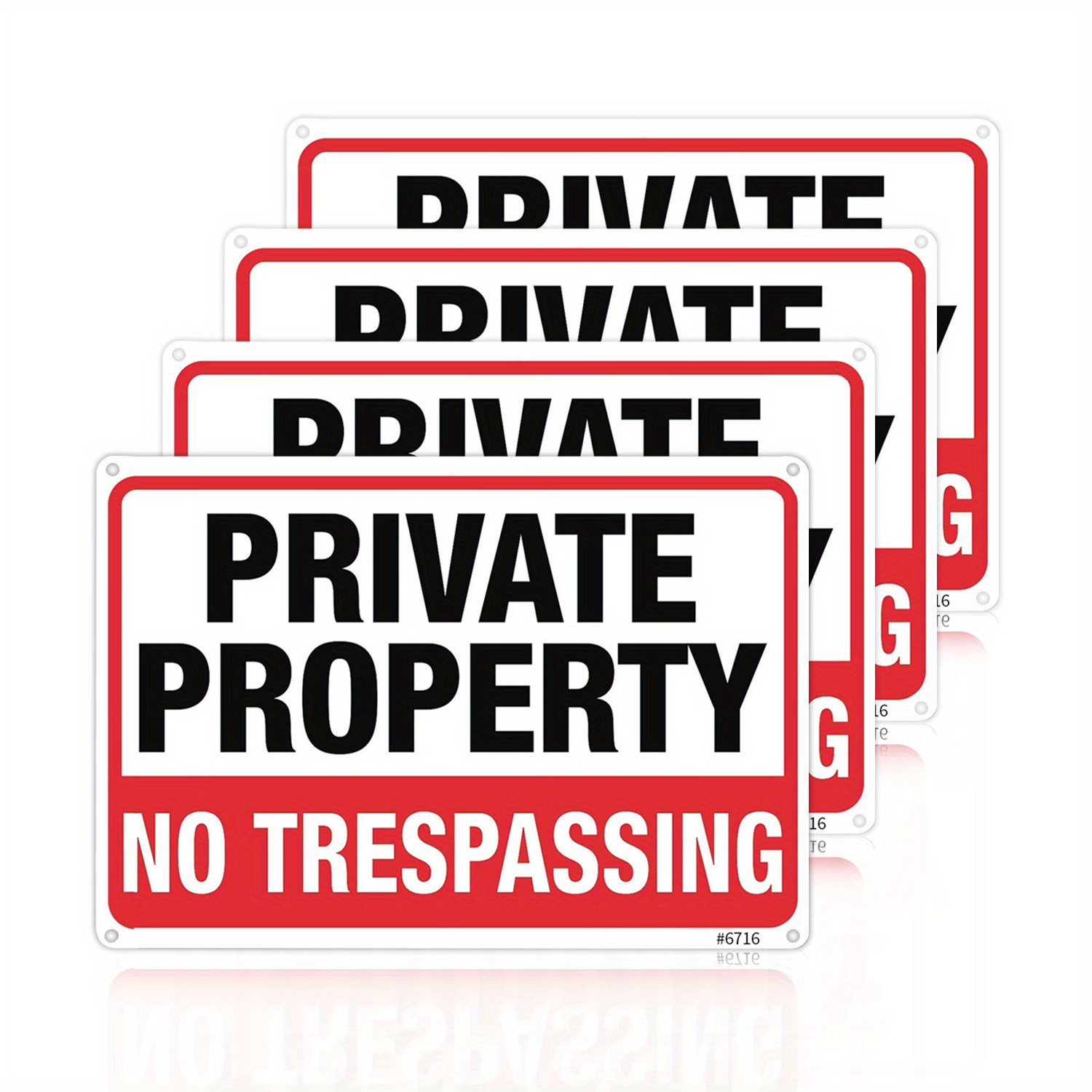 

1-pack Metal Tin Warning Sign, 8x12inch/20x30cm, "private Property No Trespassing", Vintage Plaque For Wall Decor, Room, Restaurant, Cafe, Man Cave, Bar, Farm, Garage Decor, Durable Iron Material