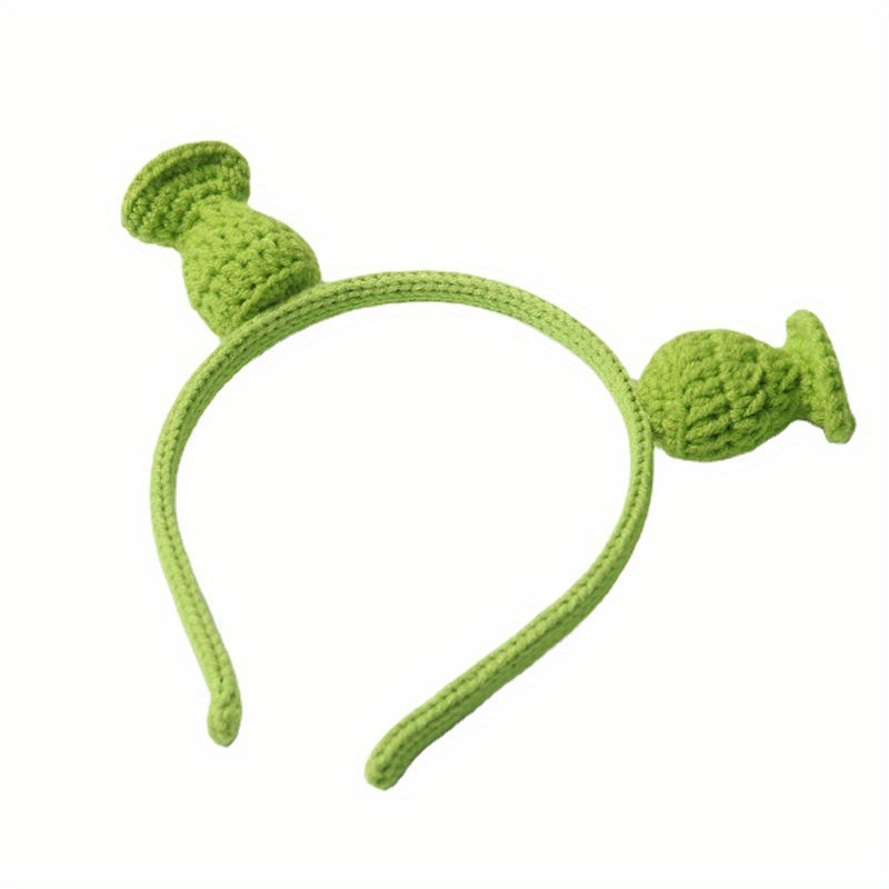 

Green Shrek Headband With Plush Ears, Unisex Party Dress-up Cosplay Accessory, Cute Ogre Theme Costume Prop, Ideal For Birthday Celebrations And Decorations