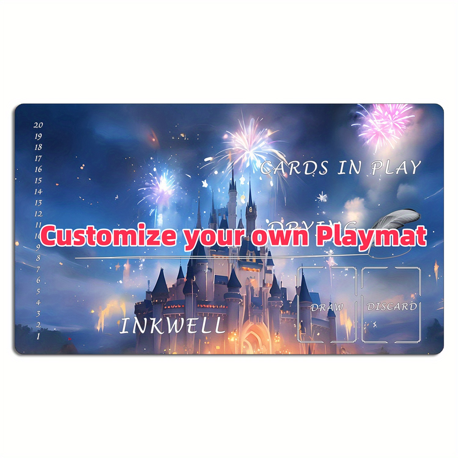 

Custom Play Mat, Unlimited Play Mat Table Mats Rules Zones Tcg Play Mat Compatible For Trading Card Game, Diy Mtg Play Mat, Custom Mouse Pad, Christmas Gift