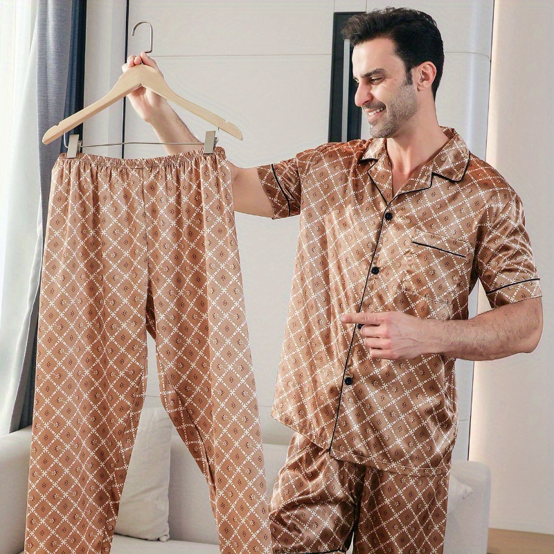 

Men's Short Sleeves, Pants And Shorts Pajama Sets Loungewear Sleepwear Pijama