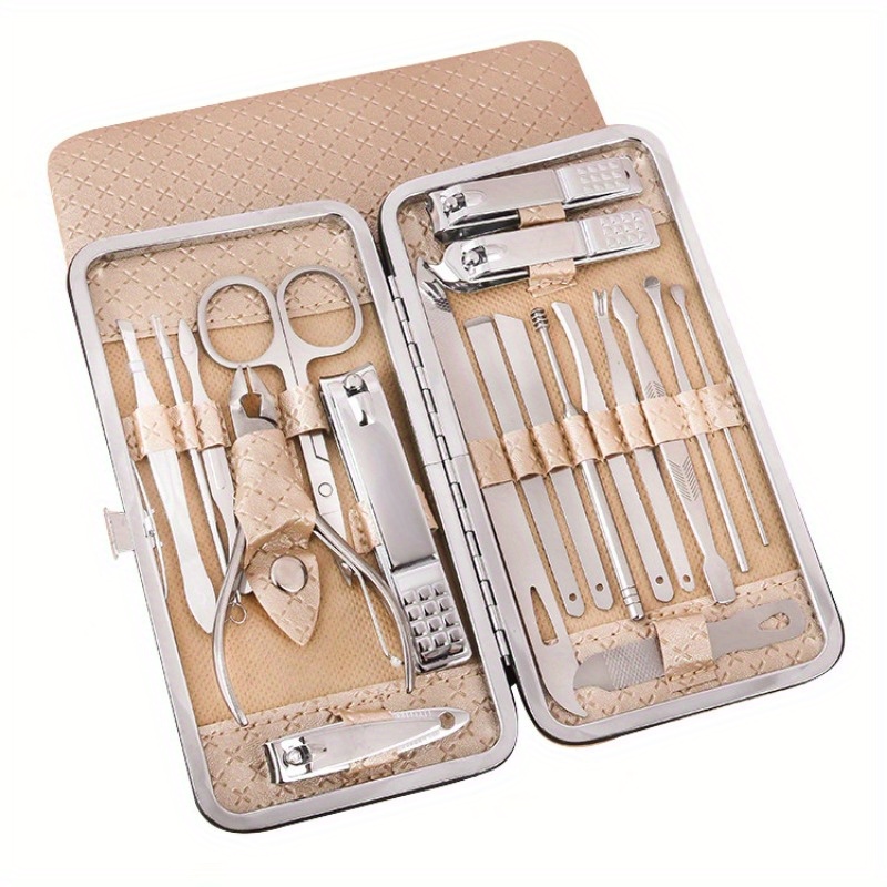 

19pcs Set, Beauty Manicure And Manicure Tools, Nail Clippers, Nail Scissors Set, Professional Manicure And Pedicure Tool Kit