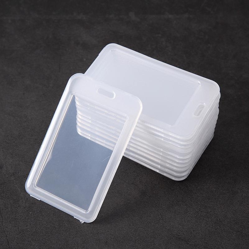 1 plastic card holder sleeve transparent protective - Temu