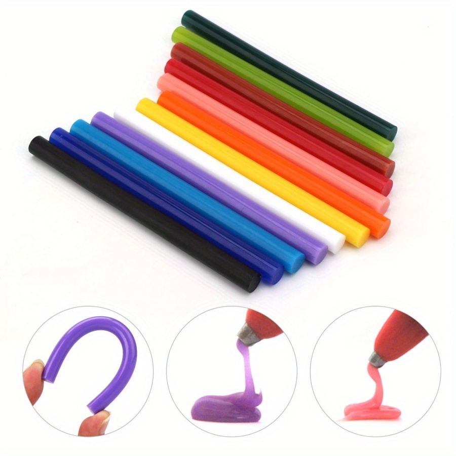 

25pcs Colorful Hot Melt Glue Sticks 0.25 X 3.99 Inches (approximately 0.7 X 10.0 Cm) Mini Hot Melt Glue Sticks In Colors, Eva Colored Glue Sticks, Used For Diy Arts And Crafts, General Repairs