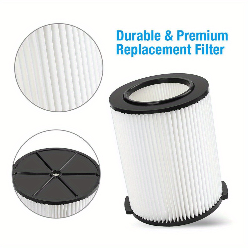 

Vf4000/vf5000 Replacement For Ridgid Washable Vacuum Garage Shop Vac Pleated Filter