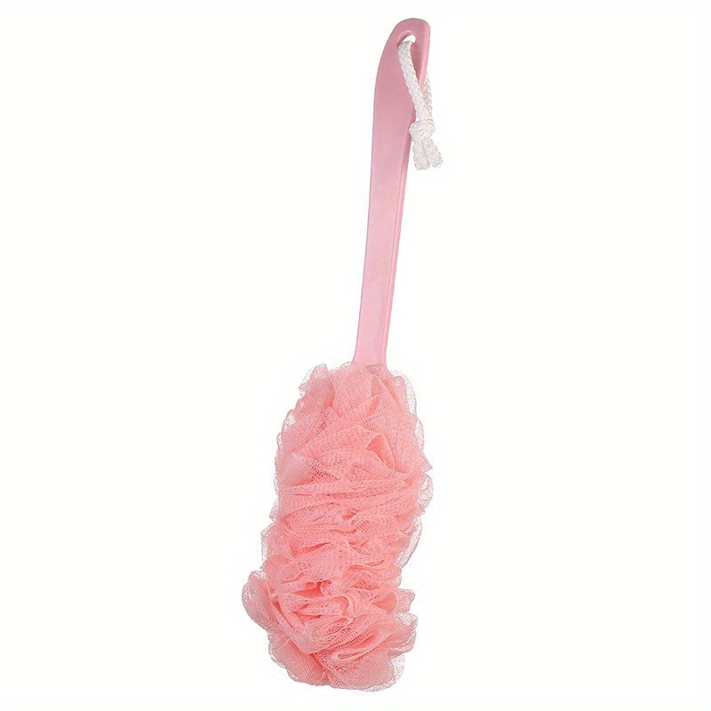 long handled sponge shower brush reusable high quality bath body scrubber for exfoliating massage back face no battery needed hand washable bathroom   scrubber   soft texture Product details 6