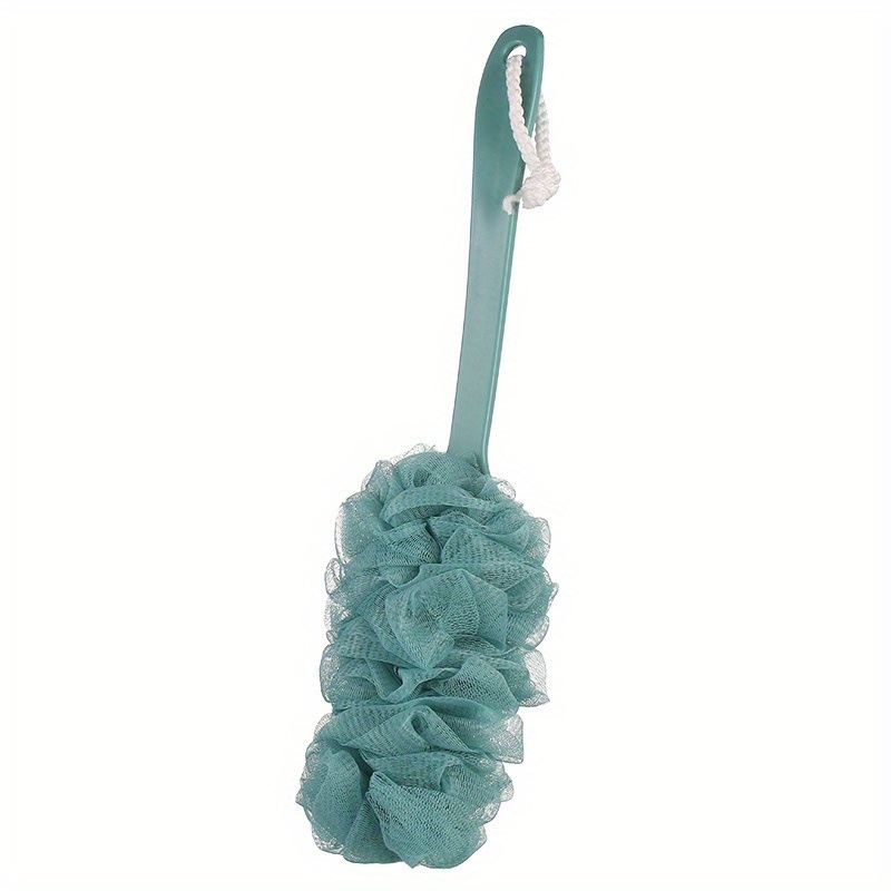 long handled sponge shower brush reusable high quality bath body scrubber for exfoliating massage back face no battery needed hand washable bathroom   scrubber   soft texture Product details 3