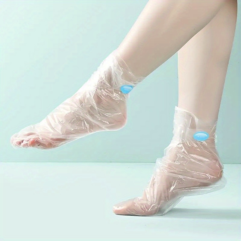 

100pcs, Paraffin Wax Foot Liners – Unscented, Easy-use Covers For Effective Home Spa & Salon