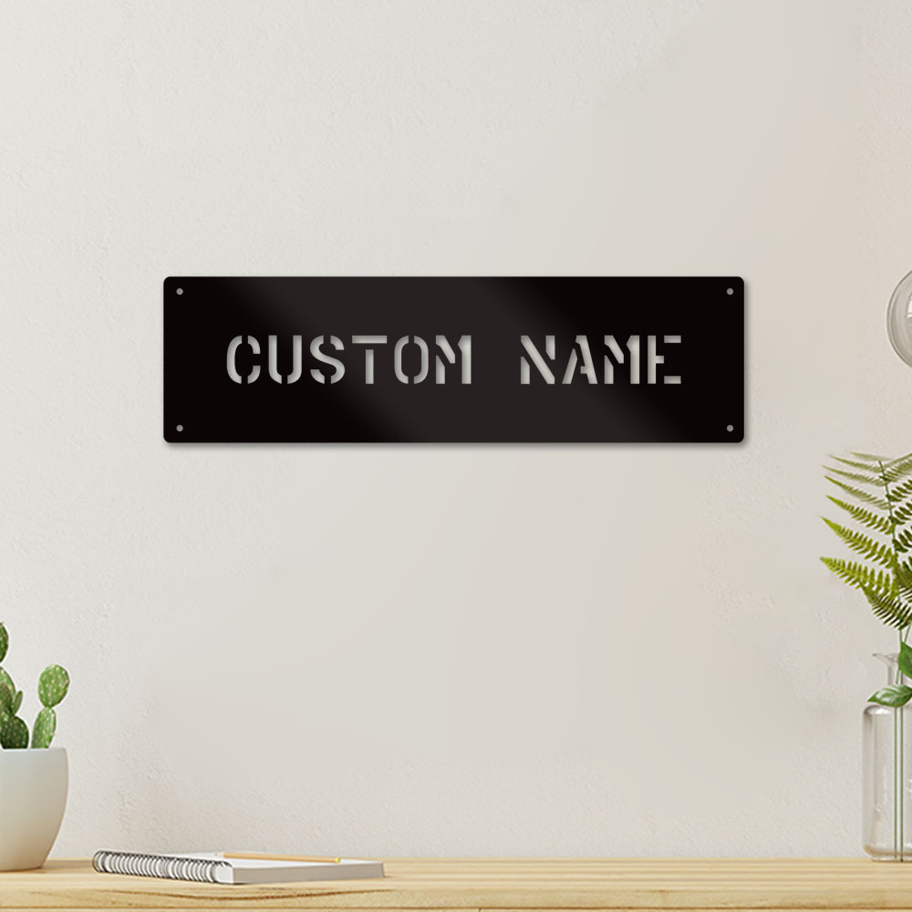 

1pc Custom Name Simple Style Business Card Decoration Gold Art Logo Home Motorcycle Club Home Decorative Logo Wall Art