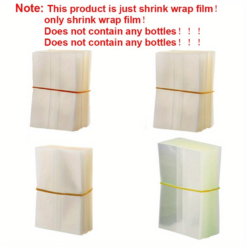 Image of 100pcs Heat Shrink Wrap Film For 15ml Glass Bottle Liquid Dropper Bottles Heat Shrink Film Shrink Seal