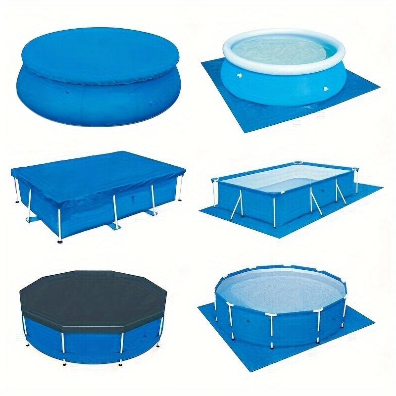 

Solar Pool Cover Protector For Various Pools, 1pc - Keeps Out Insects, Leaves, Dust, No Electricity Or Batteries Needed, Ideal For Holiday Pool Maintenance