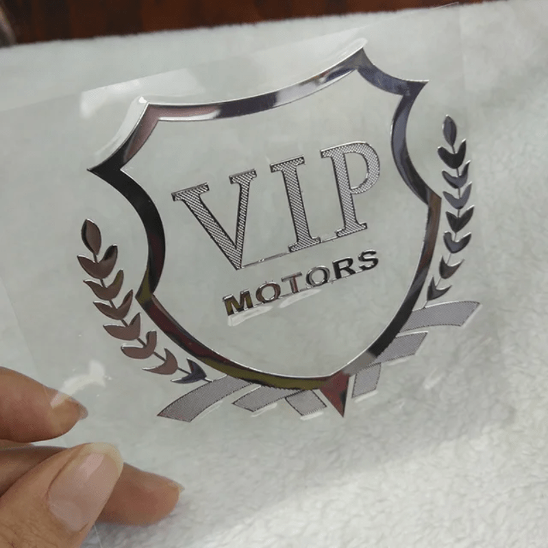 1pc Sticker Metal Nickel Decal Reflective Emblem Door Window Body Auto Decor Diy Styling Super Sticker