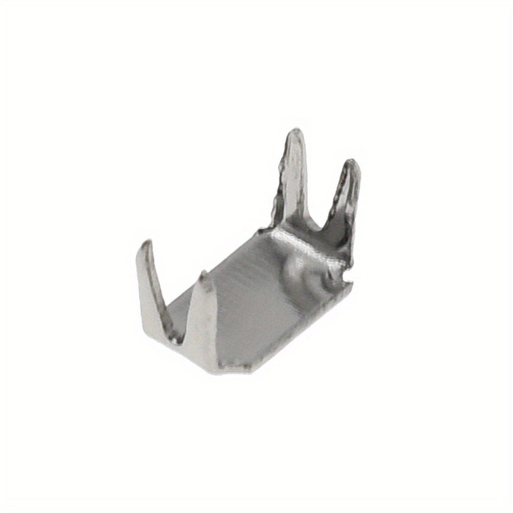 Image of 145pcs #5 Silvery Zipper Additions With Top And Bottom Stops, Zipper Anti-fall Clips For Securing Zippers On Clothing, Jackets, Shoes, And Bags