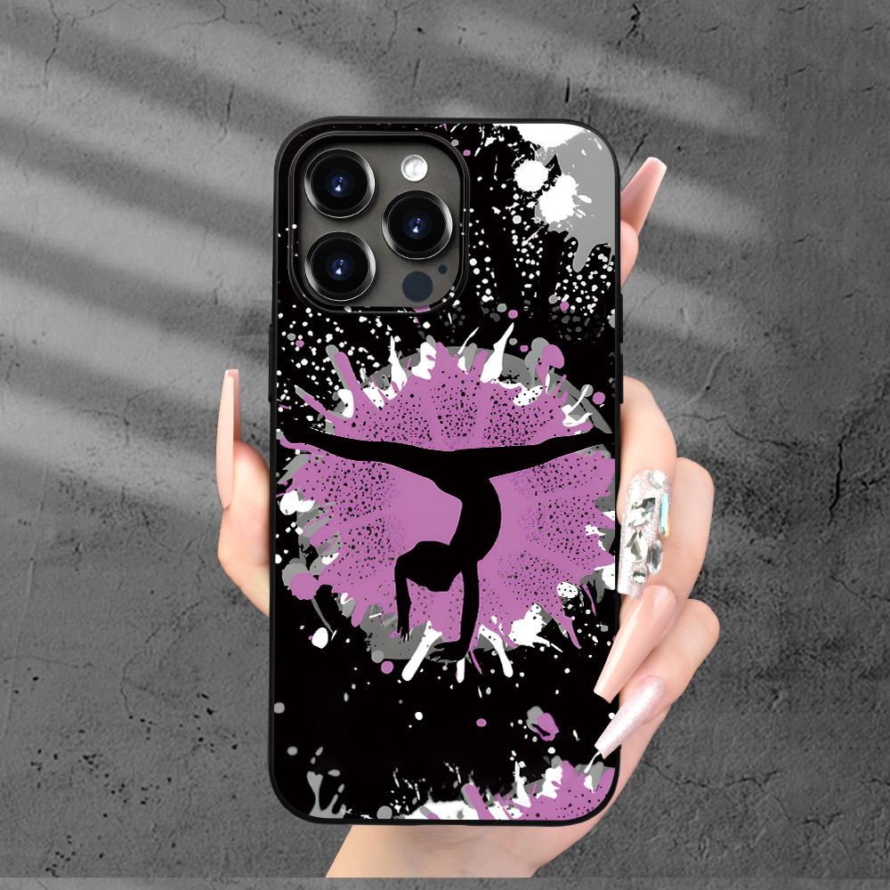 

Creative Dance Girl Pattern Matte Phone Case Suitable For 15/14/13/12/11/xs/xr/x/7/8 Plus Pro Max Mini