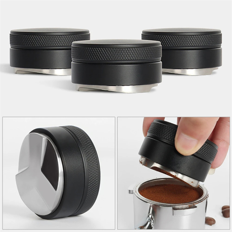 

1pc, Coffee Distributor Espresso Distribution Tool/leveler 3 Angled Slopes Adjustable Palm Tamper Fits 51/53/58mm Portafilter