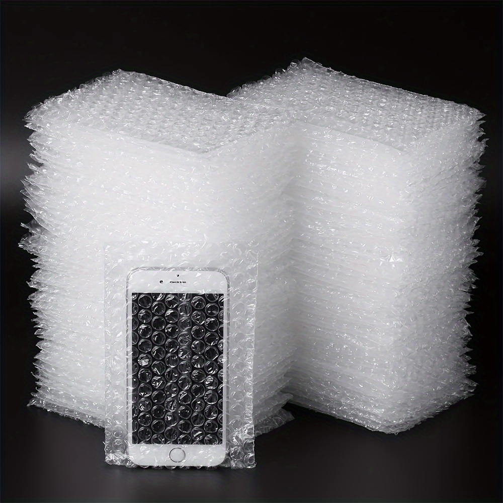 

100-pack Durable Bubble Cushion Wrap Pouches, 4x6 Inches - Ideal For Secure Shipping & Packing - Abs Resin