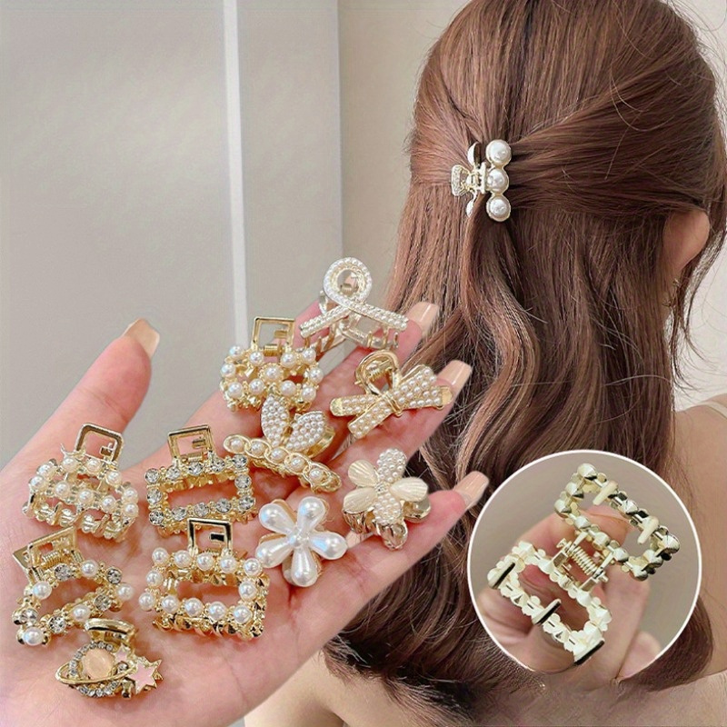 

12pcs Small , , Half-tie Accessories, For Of , , Hairpins