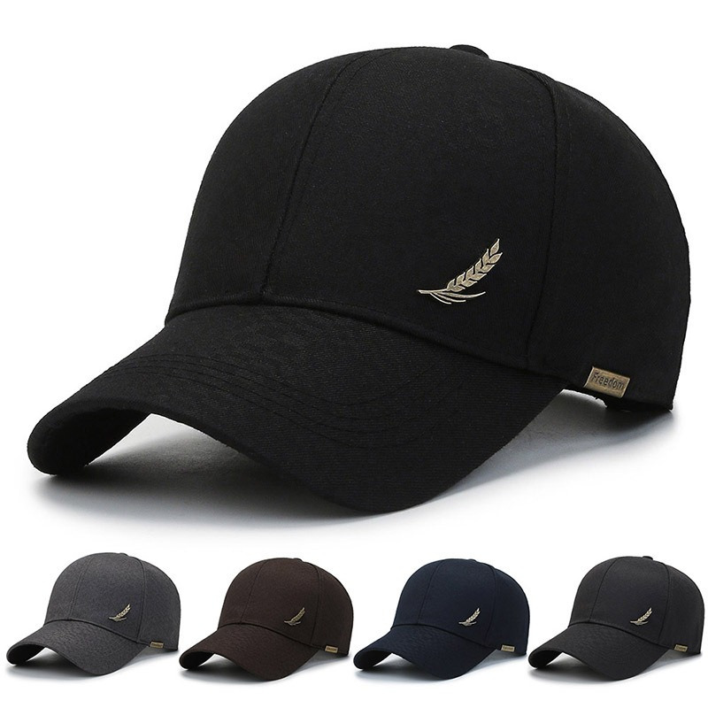 

[ Build] Trendy Baseball Cap - Collection, Casual Fashion Hat In Black With Wheat , Polyester, In Multiple Colors, Baseball Cap