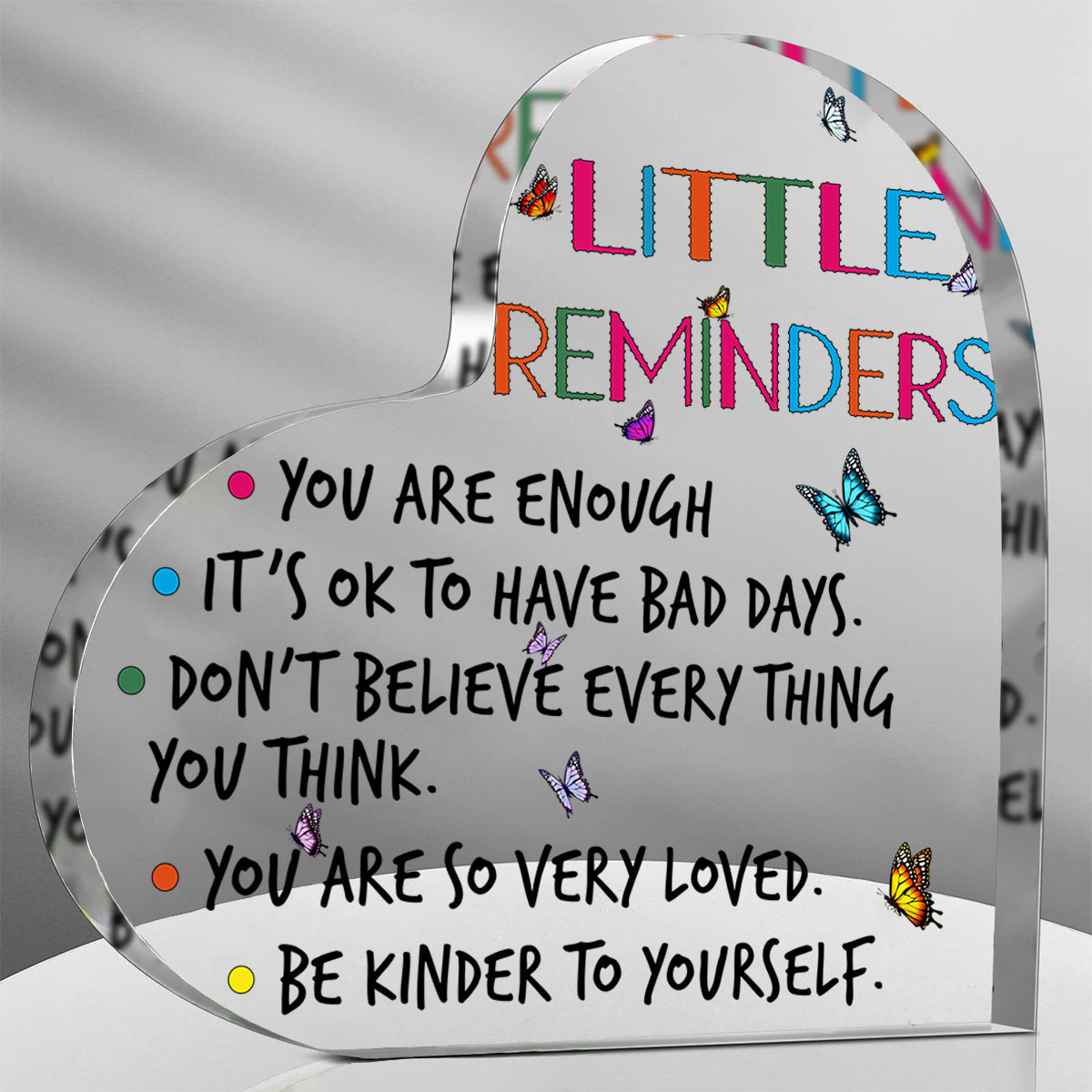 TEMU 1pc, Gifts For Best Friend, Encouragement Signs For Women -clear Acrylic Desk Decorative Sign For Home Office Thank You Gift, Art Craft Ornament Gift, Aesthetic Decor, Desk Ornament