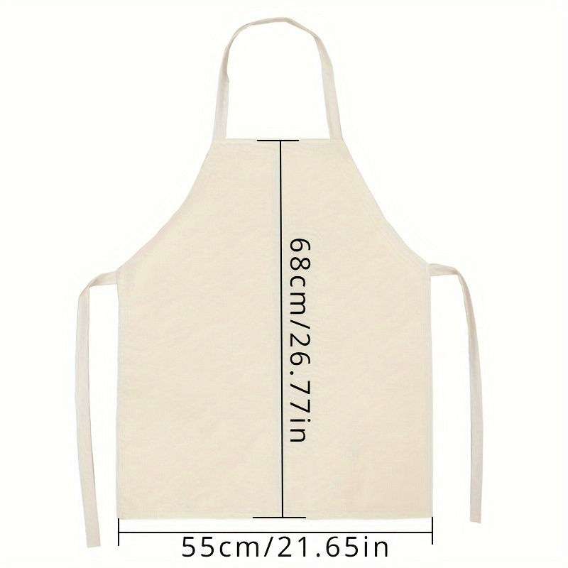 

1pc, Cooking Apron, Giraffe Pattern Decorative Apron, Home Kitchen Overalls, Printed Bib Apron, Anti-fouling Kitchen Apron For Men And Women