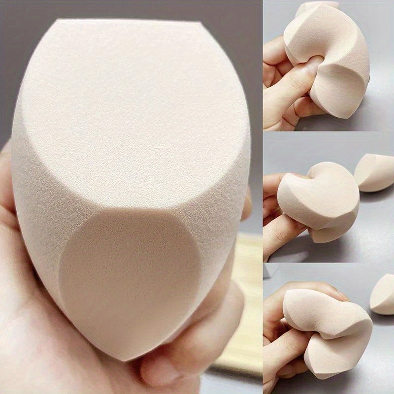 

Large Dual-use Makeup Sponge - Soft, Wet & Dry Foundation Blending Puff For Flawless Application Of Powder, Cream & Liquid - Fragrance-free Cosmetic Tool