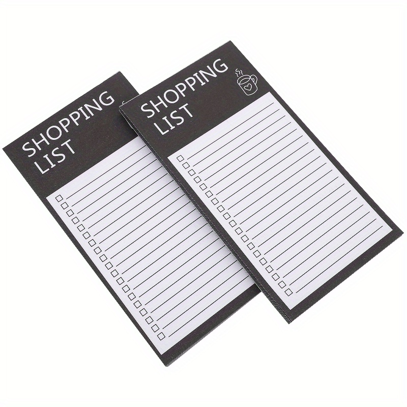 

1/2 Set, A Magnetic Grocery Store List Planner Notepad That Torn Off, Shopping And List