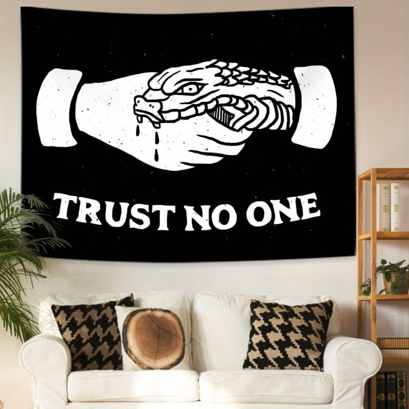 Warning Quotes Polyester Tapestry Aesthetic Wall Hanging Decor_voghion.com