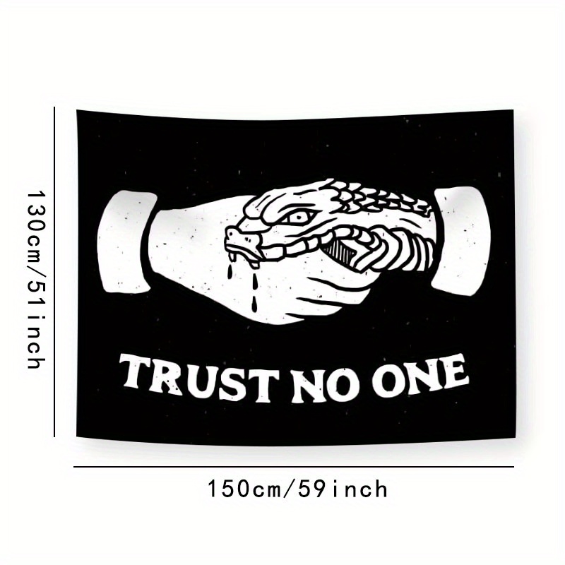 Warning Quotes Polyester Tapestry Aesthetic Wall Hanging Decor_voghion.com