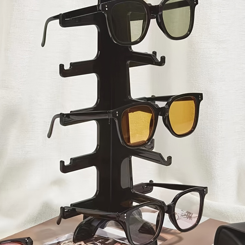 

1pc 5-layer Glasses Holder, Plastic Sunglasses Display Stand, Detachable Glasses Rack For Home Organization