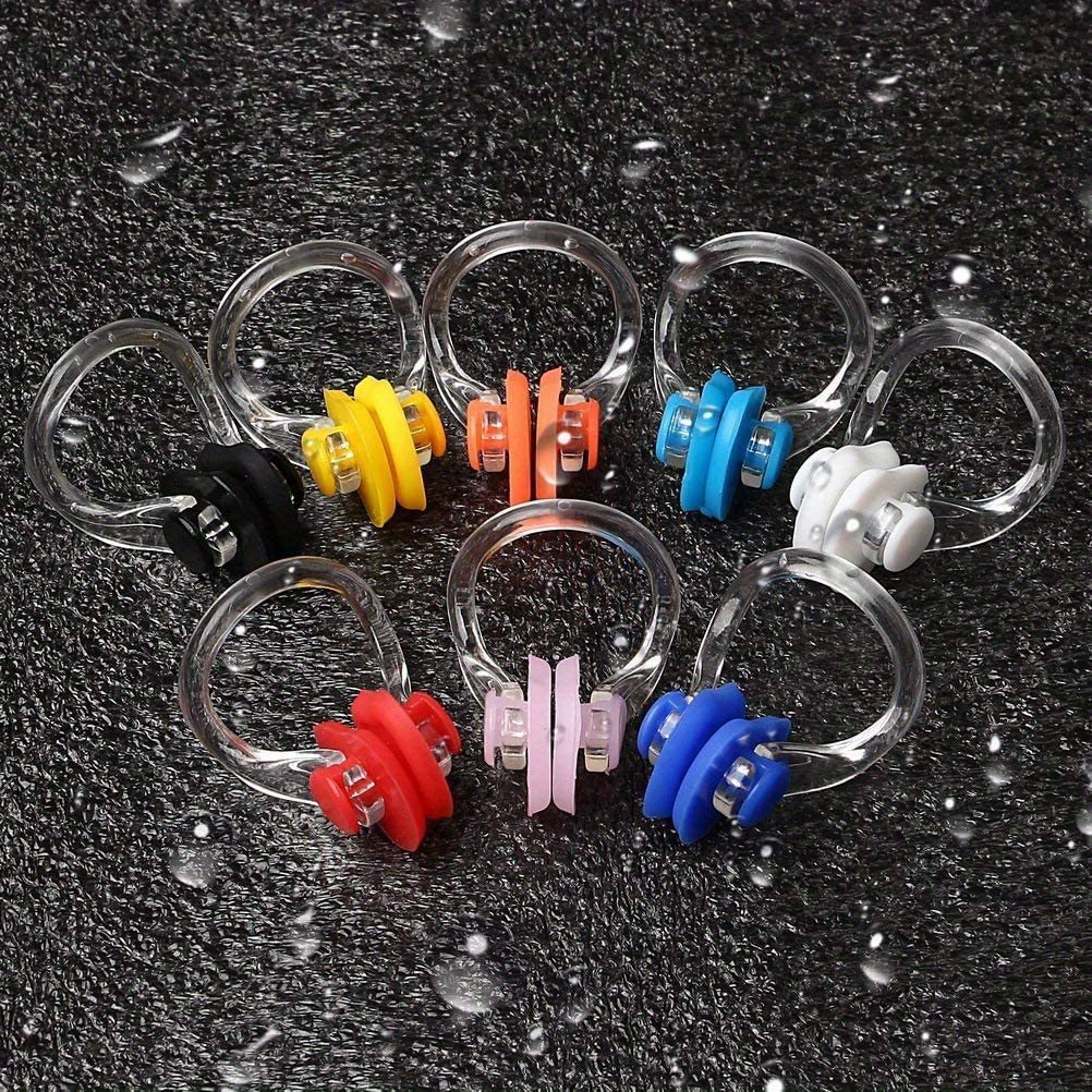 

8 Pieces Silicone Swimming Nose Clips, Waterproof Nose Plugs (8 Colors)