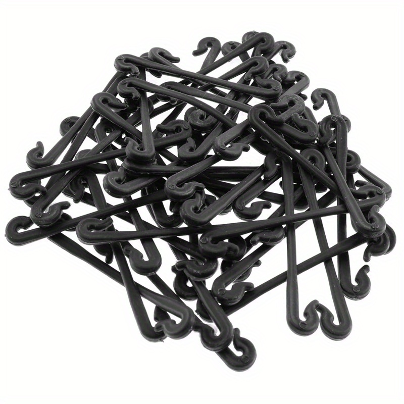 Image of Set Of 50 Plant Support Clips Vegetables Grow Upright - Sturdy Garden Trellis Clips Suitable For Tomatoes And Other Plants, User-friendly, Ideal For Gardens And Greenhouses