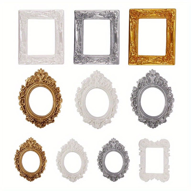 

11pcs Vintage Resin Photo Frame Set For And Craft Decorations