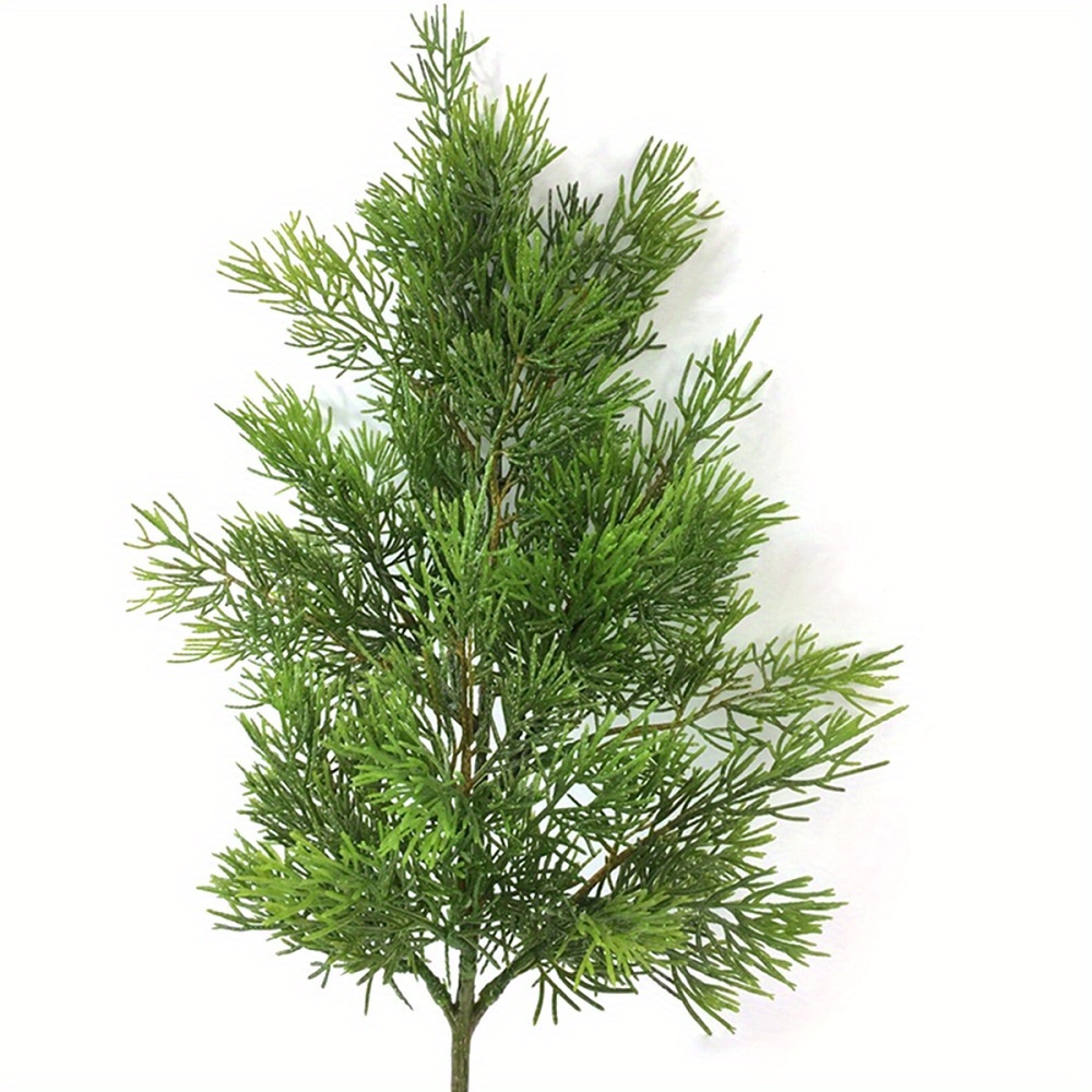 

1pc Artificial Cedar Pine Branch, Faux Greenery Plant For Home Decor, Simulation Welcoming Pine, Photography Prop – Non-allergenic, Electricity-free Decorative Element For Various Occasions