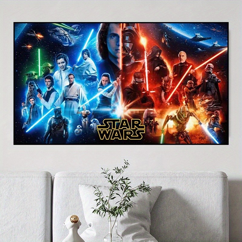 

Disney Star Wars Diamond Art Painting, Full Round Diamond Art, Decorative Wall Art Hanging Painting Home Decoration Valentine's Day Gifts, Decorative Craft Wall Art For Home Wall Decor Gifts