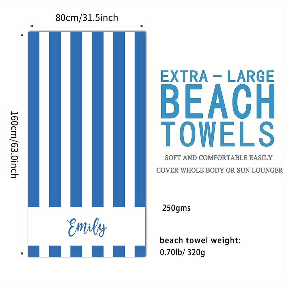 1pc 31 5 63in   customize beach towel striped adult beach towel for beach pool party vacation beach   blanket pool towel for men women 2