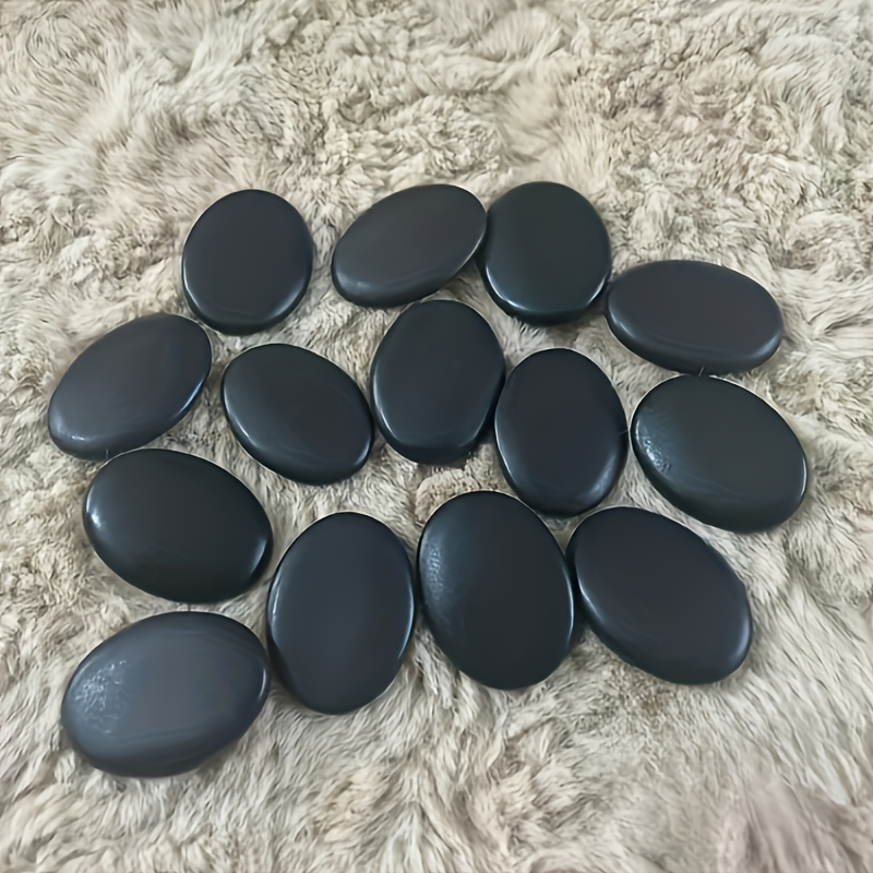 

14pcs/set Small Hot Stone Massage Set, Hot Stone Massage Stones For Home Spa, Foot Warming, Relaxation