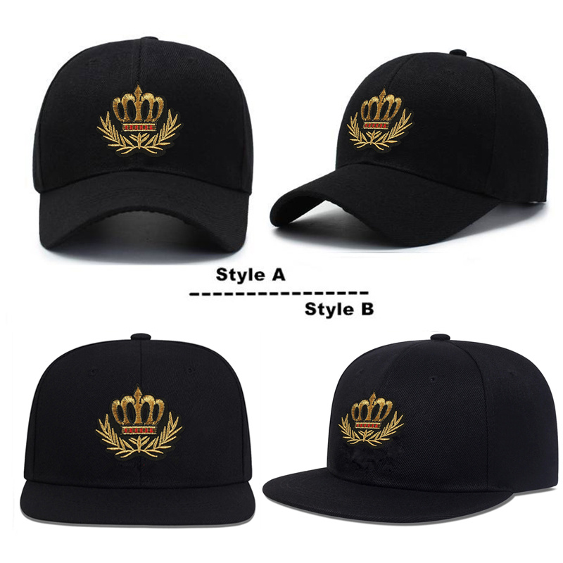 

1pc Mans Caps Embroidery King Crown Logo Baseball Cap, Adjustable Sport Hat, Unisex Gift